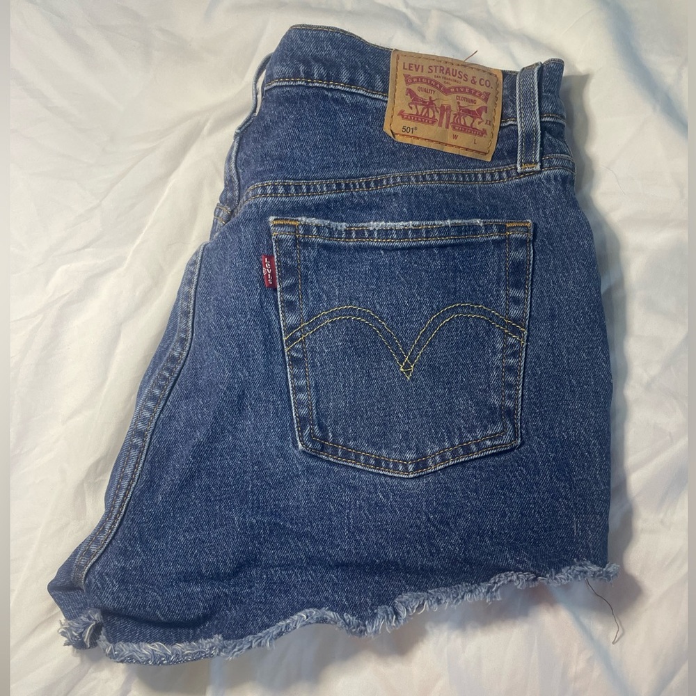 Levi's 501 Classic Blue Denim Shorts